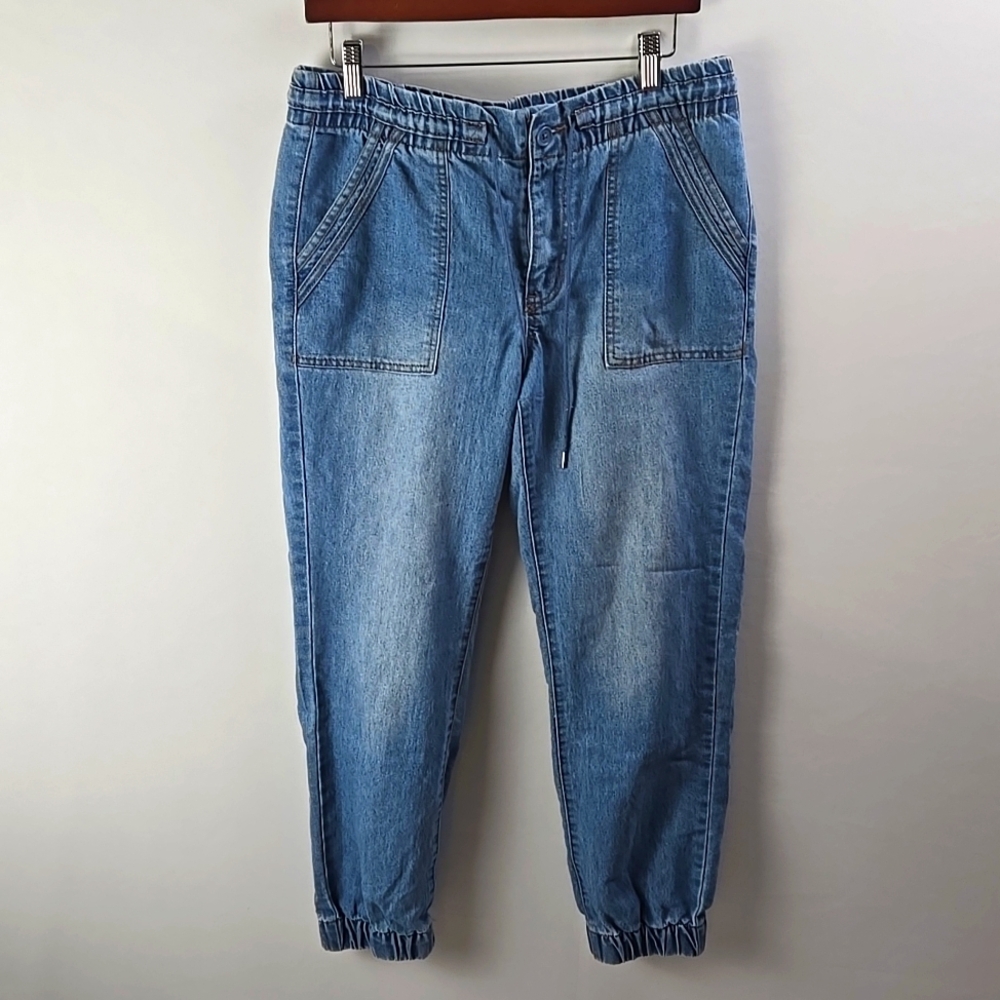Tinseltown Denim Women's Utility-Pocket Joggers Sz Lg